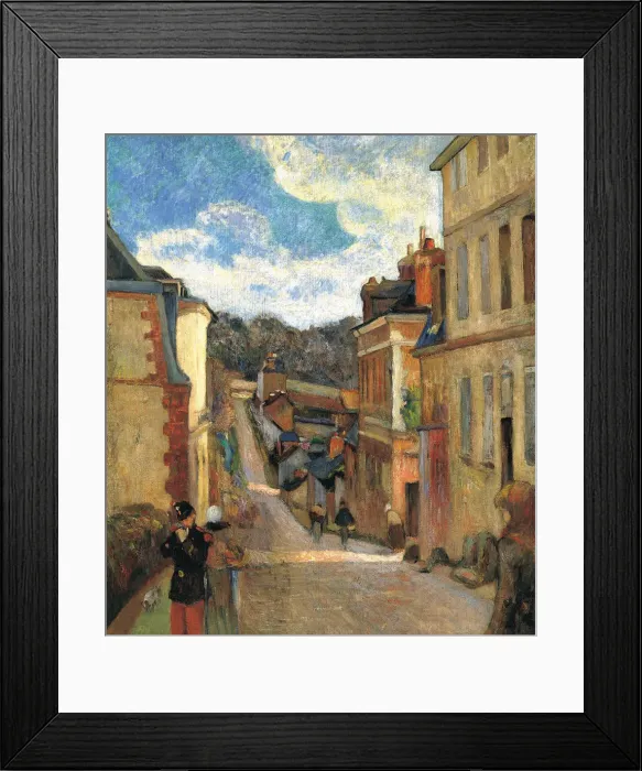 Framed Print : Rue Jouvenet in Rouen, 1884. Artist: Gauguin, Paul Eugene Henri (1848-1903) Framed Print : Rue Jouvenet in Rouen, 1884. Artist: Gauguin, Paul Eugene Henri (1848-1903)