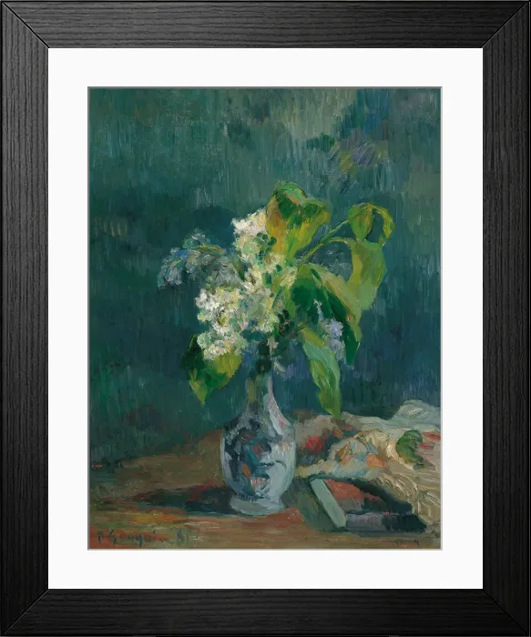 Framed Print : Lilacs, 1885. Artist: Gauguin, Paul Eugene Henri (1848-1903) Framed Print : Lilacs, 1885. Artist: Gauguin, Paul Eugene Henri (1848-1903)