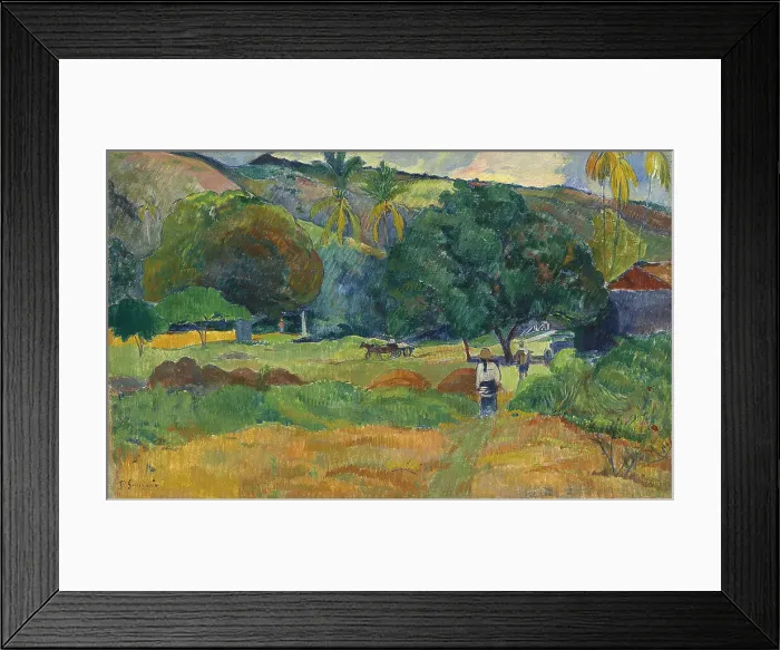 Framed Print : The Valley (Le vallon), 1892. Artist: Gauguin, Paul Eugene Henri (1848-1903) Framed Print : The Valley (Le vallon), 1892. Artist: Gauguin, Paul Eugene Henri (1848-1903)