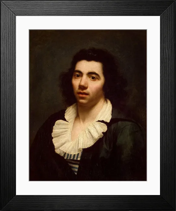 Framed Print : Self-Portrait, Early 19th cen Artist: Girodet de Roucy Trioson, Anne Louis (1767-1824) Framed Print : Self-Portrait, Early 19th cen Artist: Girodet de Roucy Trioson, Anne Louis (1767-1824)