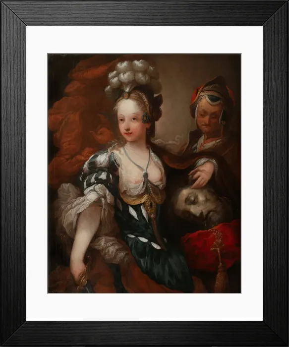 Framed Print : Judith with the Head of Holofernes, Mid of the 18th cen Artist: Grimou, Alexis (1678-1733) Framed Print : Judith with the Head of Holofernes, Mid of the 18th cen Artist: Grimou, Alexis (1678-1733)