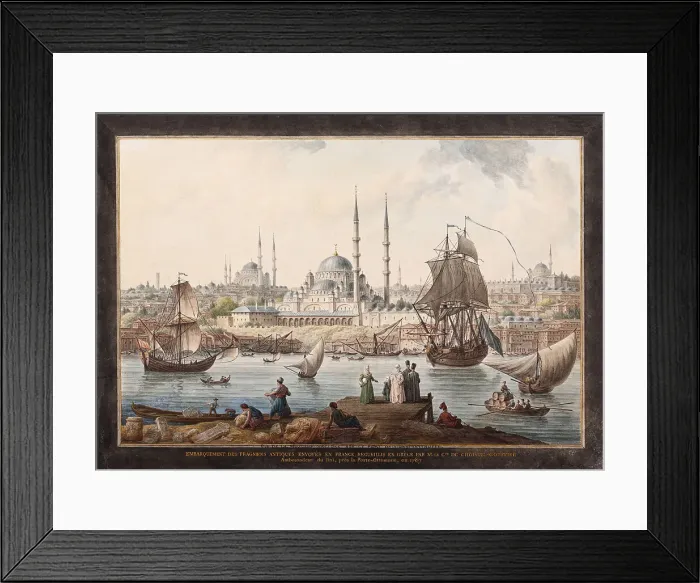 Framed Print : The Yeni Cami and the Port of Istanbul, Second Half of the 18th cen Artist: Hilair, Jean-Baptiste (1753-after 1822) Framed Print : The Yeni Cami and the Port of Istanbul, Second Half of the 18th cen Artist: Hilair, Jean-Baptiste (1753-after 1822)