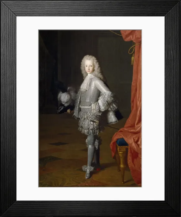 Framed Print : Louis I as Prince of Asturias, 1717. Artist: Houasse, Michel-Ange (1680-1730) Framed Print : Louis I as Prince of Asturias, 1717. Artist: Houasse, Michel-Ange (1680-1730)
