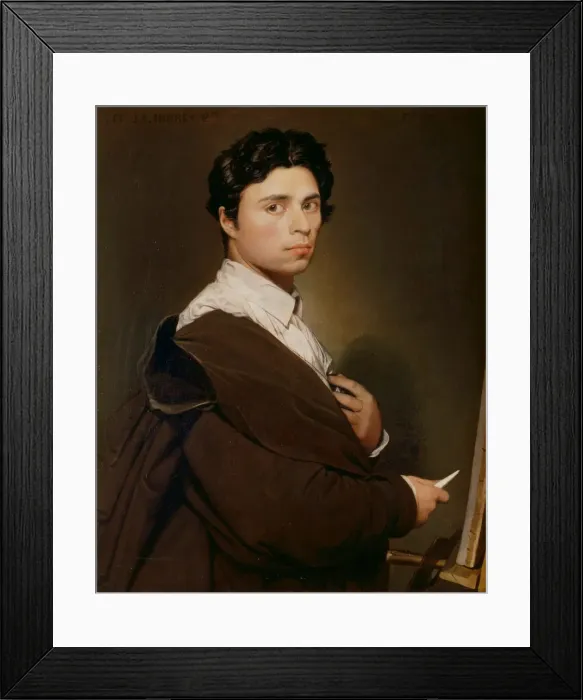 Framed Print : Self-portrait, 1804. Artist: Ingres, Jean Auguste Dominique (1780-1867) Framed Print : Self-portrait, 1804. Artist: Ingres, Jean Auguste Dominique (1780-1867)