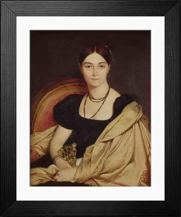 Framed Print : Portrait of Madame Duvaucey, 1807. Artist: Ingres, Jean Auguste Dominique (1780-1867) Framed Print : Portrait of Madame Duvaucey, 1807. Artist: Ingres, Jean Auguste Dominique (1780-1867)