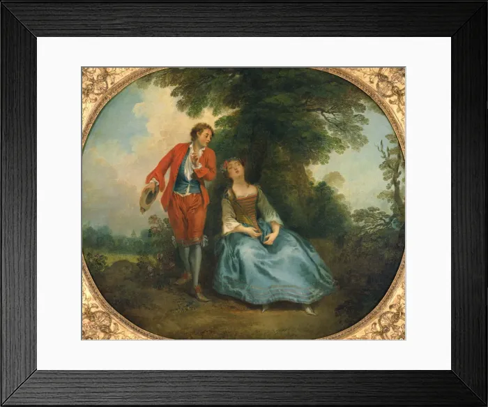 Framed Print : Sleeping Shepherdess, ca 1730. Artist: Lancret, Nicolas (1690-1743) Framed Print : Sleeping Shepherdess, ca 1730. Artist: Lancret, Nicolas (1690-1743)
