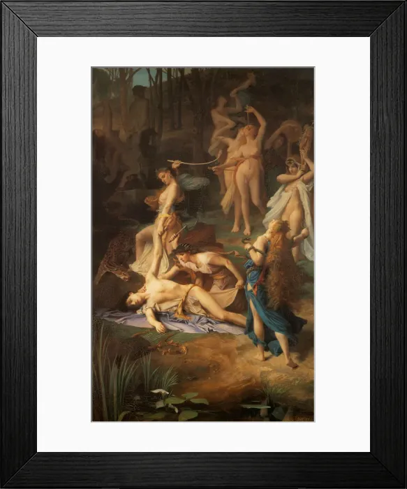 Framed Print : Death of Orpheus, 1866. Artist: Levy, Emile (1826-1890) Framed Print : Death of Orpheus, 1866. Artist: Levy, Emile (1826-1890)