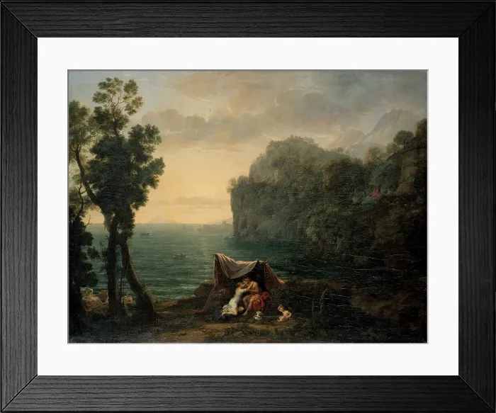 Framed Print : Landscape with Acis and Galatea, 1657. Artist: Lorrain, Claude (1600-1682) Framed Print : Landscape with Acis and Galatea, 1657. Artist: Lorrain, Claude (1600-1682)