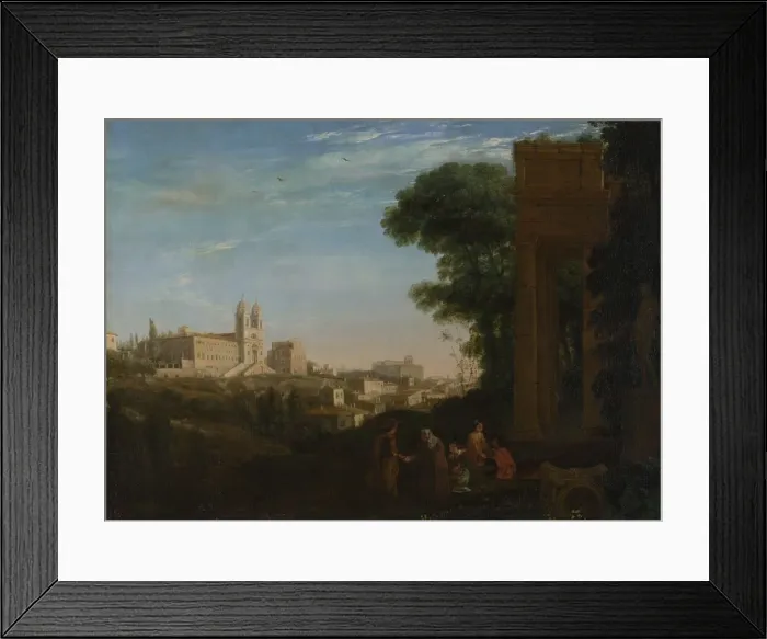 Framed Print : A View in Rome, 1632. Artist: Lorrain, Claude (1600-1682) Framed Print : A View in Rome, 1632. Artist: Lorrain, Claude (1600-1682)
