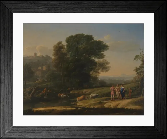 Framed Print : Landscape with Cephalus and Procris reunited by Diana, 1645. Artist: Lorrain, Claude (1600-1682) Framed Print : Landscape with Cephalus and Procris reunited by Diana, 1645. Artist: Lorrain, Claude (1600-1682)