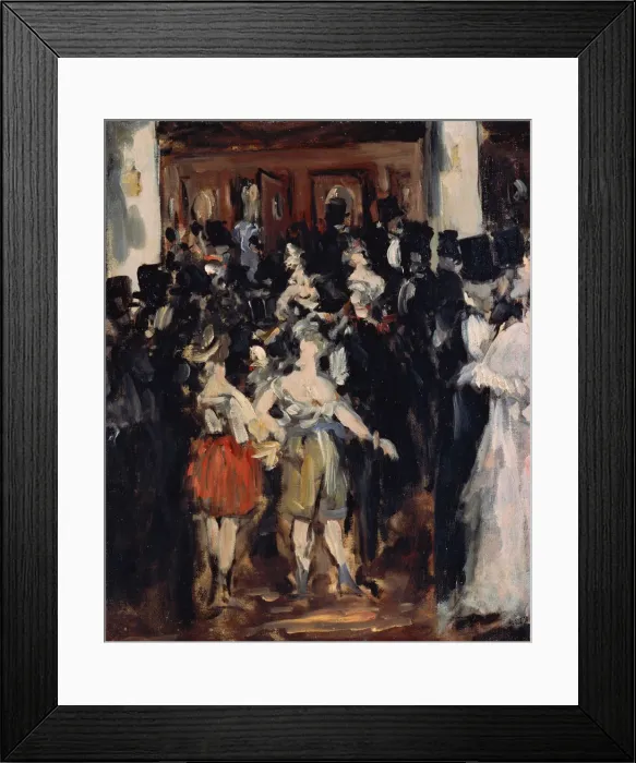 Framed Print : Masked Ball at the Opera, 1873. Artist: Manet, Edouard (1832-1883) Framed Print : Masked Ball at the Opera, 1873. Artist: Manet, Edouard (1832-1883)