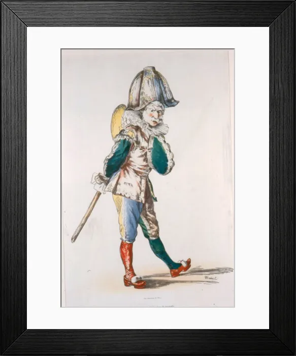 Framed Print : Polichinelle, 1874. Artist: Manet, Edouard (1832-1883) Framed Print : Polichinelle, 1874. Artist: Manet, Edouard (1832-1883)