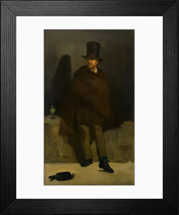 Framed Print : The Absinthe Drinker, 1859. Artist: Manet, Edouard (1832-1883) Framed Print : The Absinthe Drinker, 1859. Artist: Manet, Edouard (1832-1883)