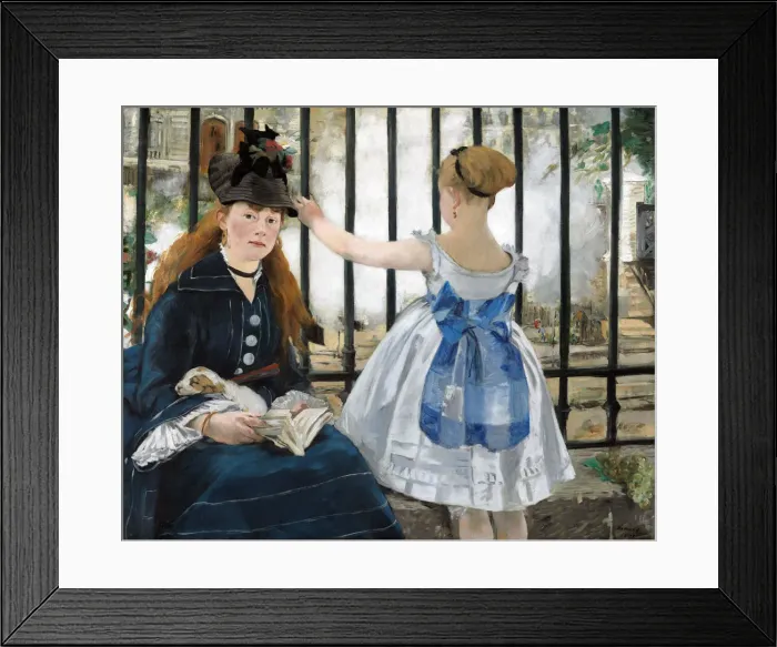 Framed Print : The Railway, 1873. Artist: Manet, Edouard (1832-1883) Framed Print : The Railway, 1873. Artist: Manet, Edouard (1832-1883)