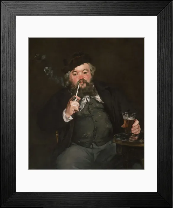 Framed Print : Le Bon Bock, 1873. Artist: Manet, Edouard (1832-1883) Framed Print : Le Bon Bock, 1873. Artist: Manet, Edouard (1832-1883)