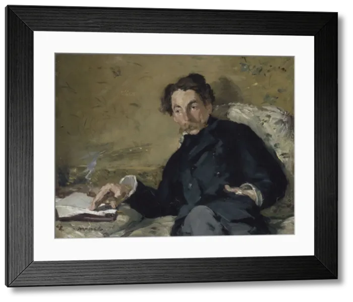 Framed Print : Portrait of Stephane Mallarme (1842-1898), 1876. Artist: Manet, Edouard (1832-1883) Framed Print : Portrait of Stephane Mallarme (1842-1898), 1876. Artist: Manet, Edouard (1832-1883)
