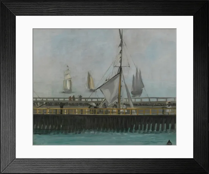 Framed Print : The jetty of Boulogne-sur-Mer, 1868. Artist: Manet, Edouard (1832-1883) Framed Print : The jetty of Boulogne-sur-Mer, 1868. Artist: Manet, Edouard (1832-1883)