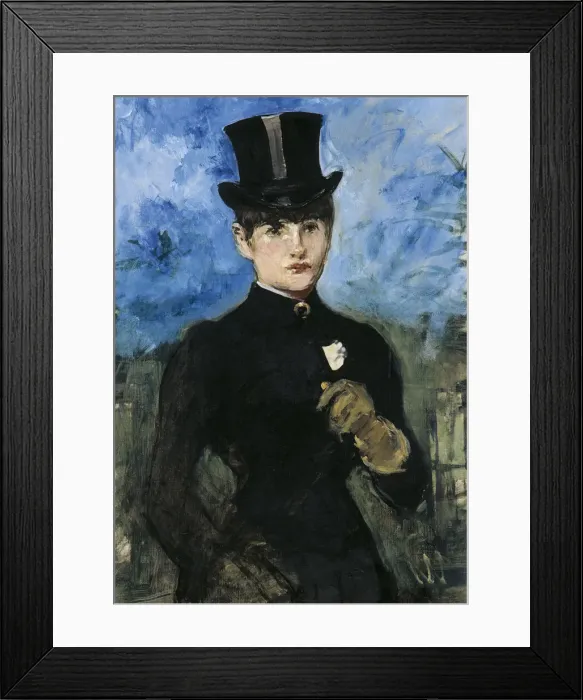 Framed Print : Horsewoman, Fullface, c. 1882. Artist: Manet, Edouard (1832-1883) Framed Print : Horsewoman, Fullface, c. 1882. Artist: Manet, Edouard (1832-1883)