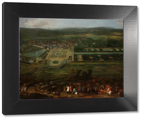 View of the Chateau de Fontainebleau, 1718-1725. Artist: Martin, Pierre-Denis II (1663-1742)