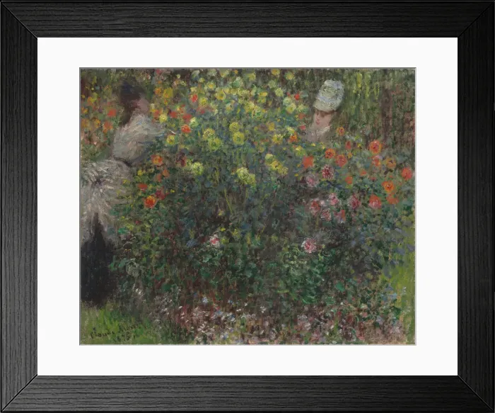 Framed Print : Ladies in Flowers, 1875. Artist: Monet, Claude (1840-1926) Framed Print : Ladies in Flowers, 1875. Artist: Monet, Claude (1840-1926)