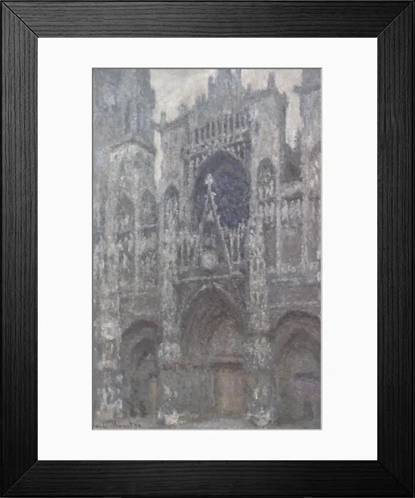 Framed Print : Rouen Cathedral. The portal, Grey Weather, 1892. Artist: Monet, Claude (1840-1926) Framed Print : Rouen Cathedral. The portal, Grey Weather, 1892. Artist: Monet, Claude (1840-1926)
