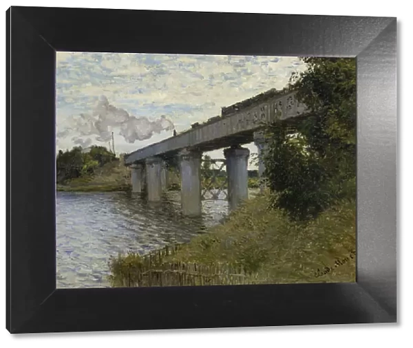 The Railroad bridge in Argenteuil, 1873-1874. Artist: Monet, Claude (1840-1926)