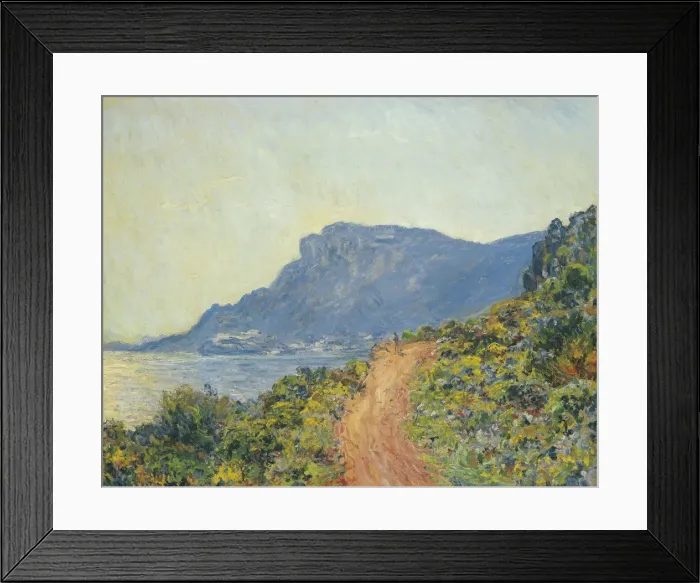 Framed Print : La Corniche near Monaco, 1884. Artist: Monet, Claude (1840-1926) Framed Print : La Corniche near Monaco, 1884. Artist: Monet, Claude (1840-1926)
