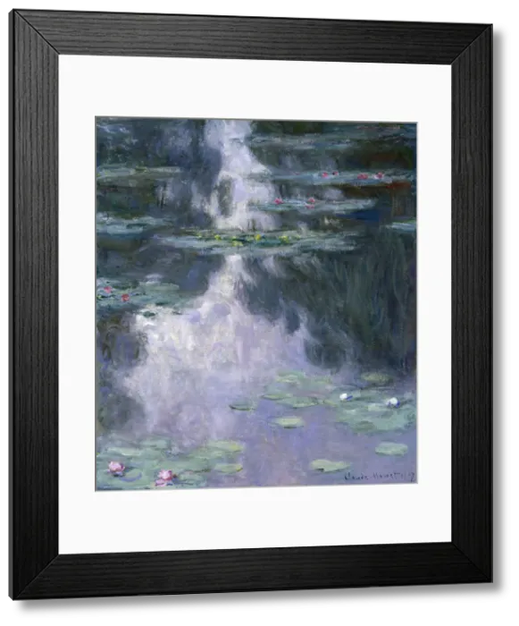 Framed Print : Water Lilies (Nympheas), 1907. Artist: Monet, Claude (1840-1926) Framed Print : Water Lilies (Nympheas), 1907. Artist: Monet, Claude (1840-1926)