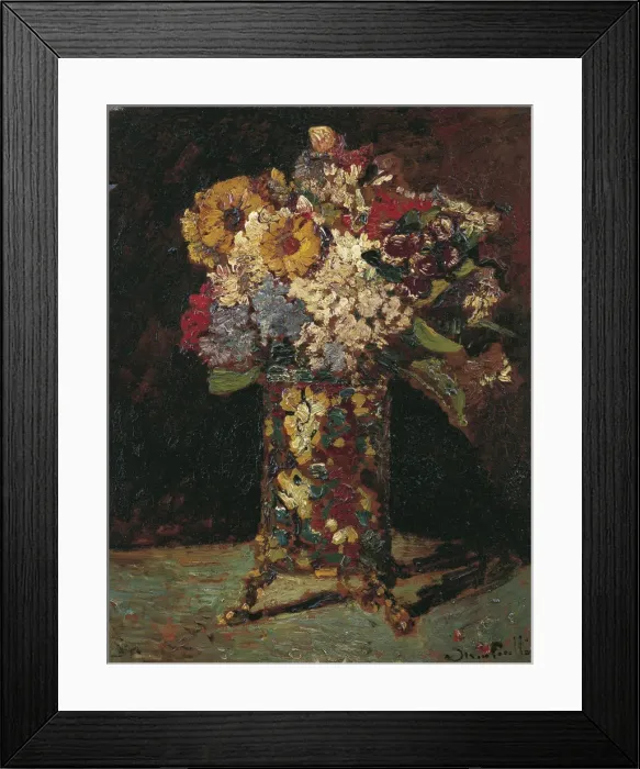 Framed Print : Flower still life, 1875. Artist: Monticelli, Adolphe-Thomas-Joseph (1824-1886) Framed Print : Flower still life, 1875. Artist: Monticelli, Adolphe-Thomas-Joseph (1824-1886)