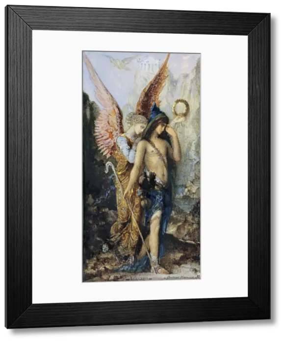 Framed Print : The Voices, c. 1880. Artist: Moreau, Gustave (1826-1898) Framed Print : The Voices, c. 1880. Artist: Moreau, Gustave (1826-1898)
