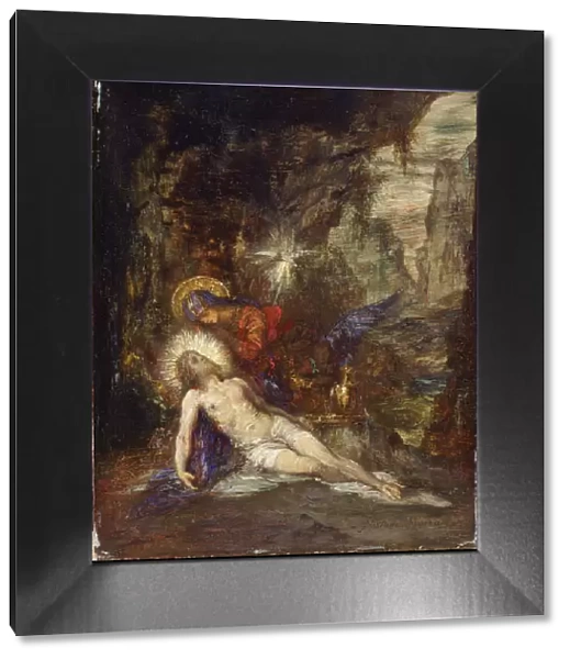 Pieta, c. 1876. Artist: Moreau, Gustave (1826-1898)