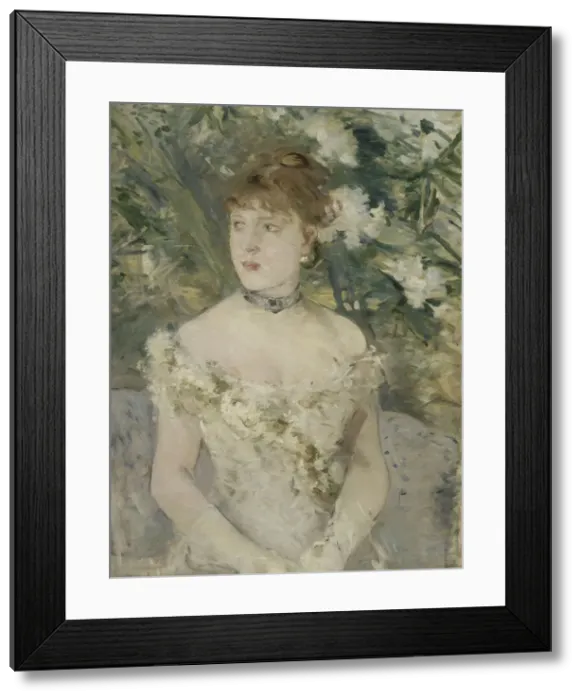 Framed Print : Young Girl in a Ball Gown, 1879. Artist: Morisot, Berthe (1841-1895) Framed Print : Young Girl in a Ball Gown, 1879. Artist: Morisot, Berthe (1841-1895)