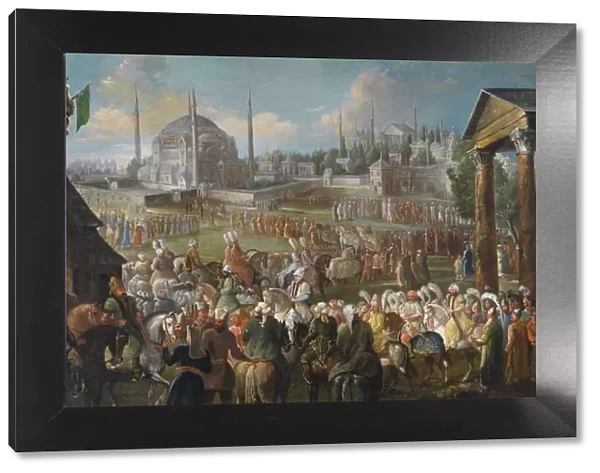 The Sultans Procession in Istanbul, c. 1736. Artist: Mour (Vanmour), Jean Baptiste, van (1671-1737)