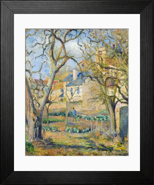 Framed Print : Vegetable Garden, 1878. Artist: Pissarro, Camille (1830-1903)