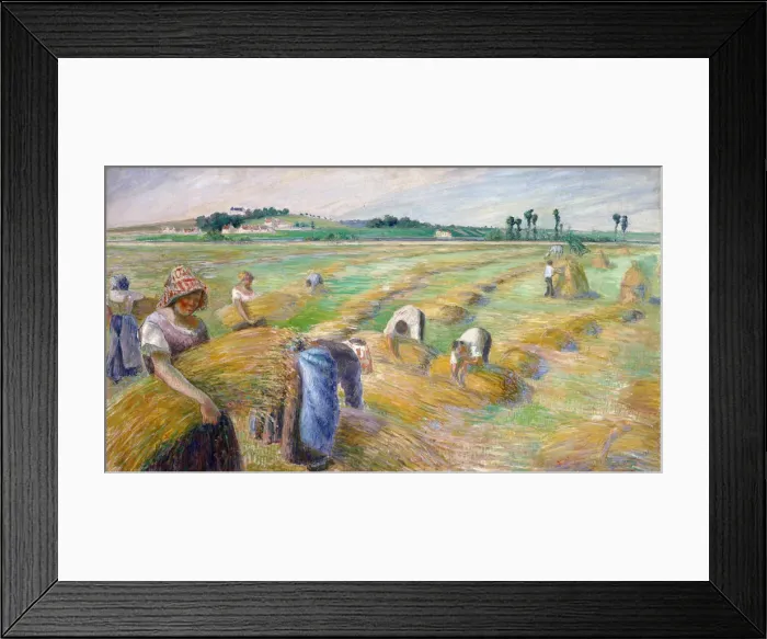 Framed Print : The Harvest, 1882. Artist: Pissarro, Camille (1830-1903) Framed Print : The Harvest, 1882. Artist: Pissarro, Camille (1830-1903)