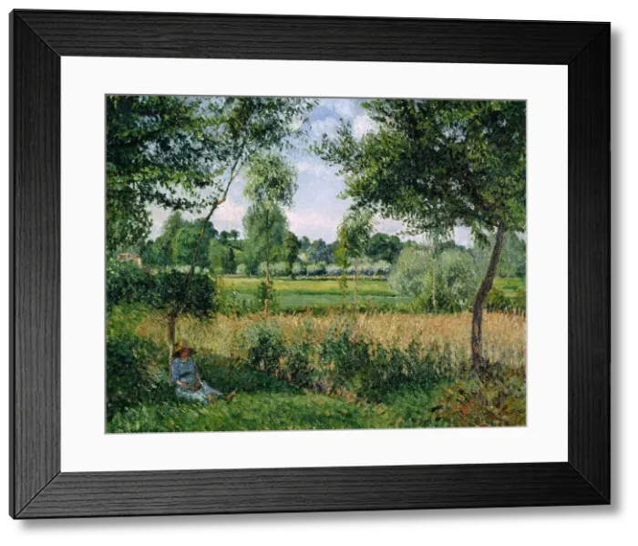 Framed Print : Morning Sunlight Effect, Eragny, 1899. Artist: Pissarro, Camille (1830-1903) Framed Print : Morning Sunlight Effect, Eragny, 1899. Artist: Pissarro, Camille (1830-1903)