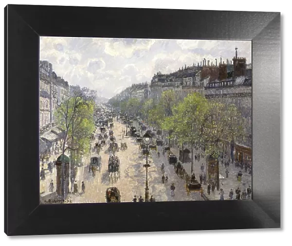 Boulevard Montmartre, Spring, 1897. Artist: Pissarro, Camille (1830-1903)