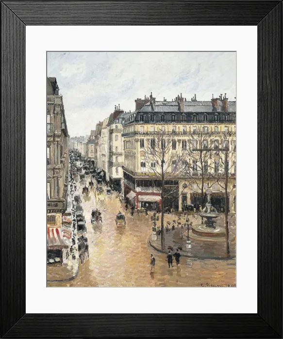 Framed Print : Rue Saint-Honore in the Afternoon. Effect of Rain, 1897. Artist: Pissarro, Camille (1830-1903) Framed Print : Rue Saint-Honore in the Afternoon. Effect of Rain, 1897. Artist: Pissarro, Camille (1830-1903)