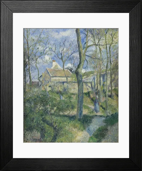 Framed Print : The Path to Les Pouilleux, Pontoise, 1881. Artist: Pissarro, Camille (1830-1903) Framed Print : The Path to Les Pouilleux, Pontoise, 1881. Artist: Pissarro, Camille (1830-1903)