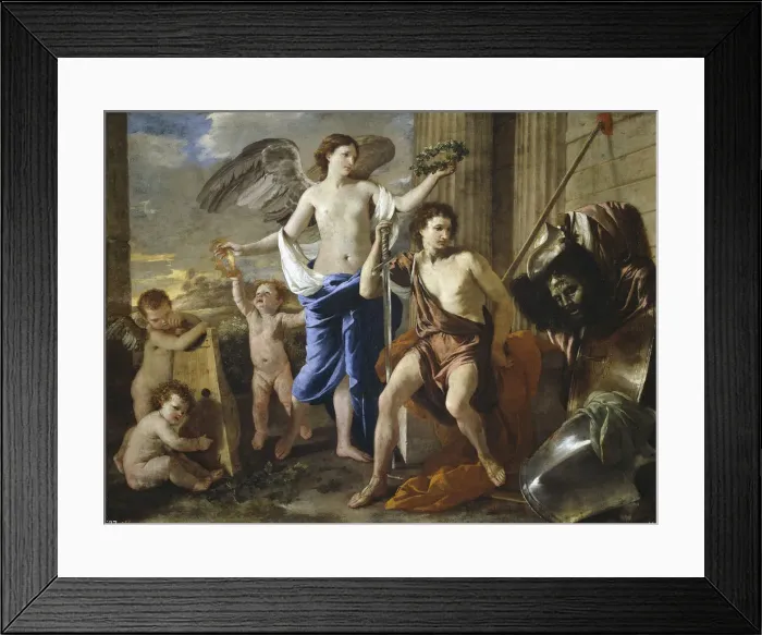 Framed Print : The Triumph of David, 1630. Artist: Poussin, Nicolas (1594-1665) Framed Print : The Triumph of David, 1630. Artist: Poussin, Nicolas (1594-1665)