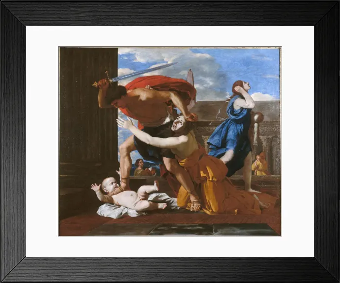 Framed Print : The Massacre of the Innocents, ca. 1628-1629. Artist: Poussin, Nicolas (1594-1665) Framed Print : The Massacre of the Innocents, ca. 1628-1629. Artist: Poussin, Nicolas (1594-1665)