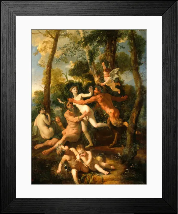 Framed Print : Pan and Syrinx, 1637. Artist: Poussin, Nicolas (1594-1665) Framed Print : Pan and Syrinx, 1637. Artist: Poussin, Nicolas (1594-1665)