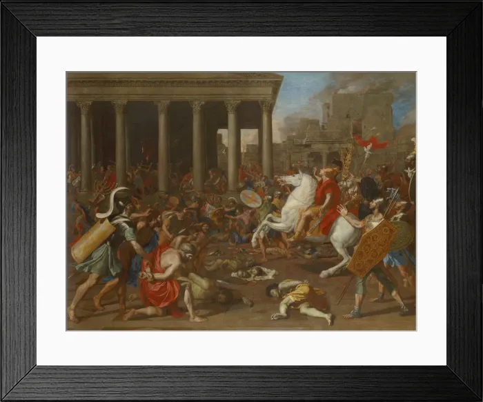 Framed Print : The Destruction of the Temple of Jerusalem by Emperor Titus, 1638. Artist: Poussin, Nicolas (1594-1665) Framed Print : The Destruction of the Temple of Jerusalem by Emperor Titus, 1638. Artist: Poussin, Nicolas (1594-1665)