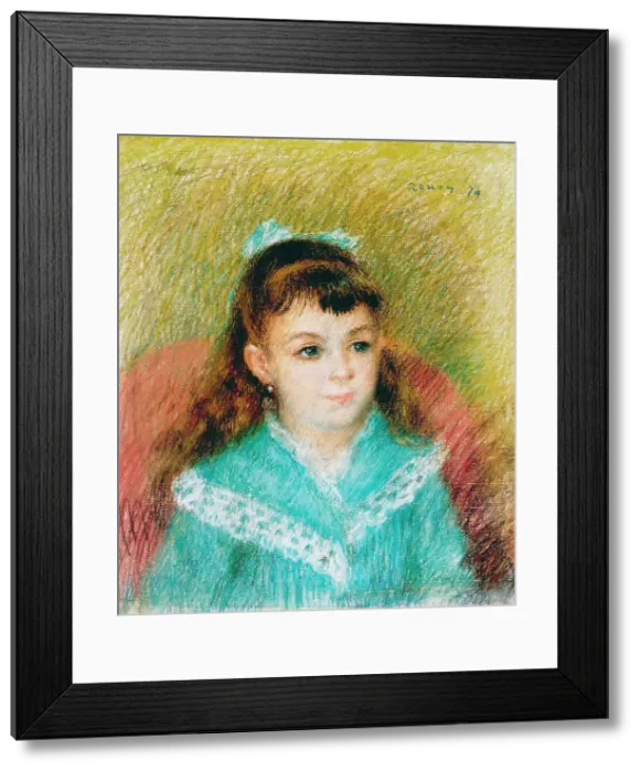 Framed Print : Portrait of a Young Girl (Elisabeth Maitre), 1879. Artist: Renoir, Pierre Auguste (1841-1919) Framed Print : Portrait of a Young Girl (Elisabeth Maitre), 1879. Artist: Renoir, Pierre Auguste (1841-1919)