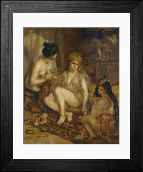 Framed Print : Parisiennes in Algerian Costume (Harem), 1872. Artist: Renoir, Pierre Auguste (1841-1919) Framed Print : Parisiennes in Algerian Costume (Harem), 1872. Artist: Renoir, Pierre Auguste (1841-1919)