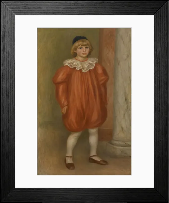 Framed Print : Claude Renoir in Clown Costume, 1909. Artist: Renoir, Pierre Auguste (1841-1919) Framed Print : Claude Renoir in Clown Costume, 1909. Artist: Renoir, Pierre Auguste (1841-1919)