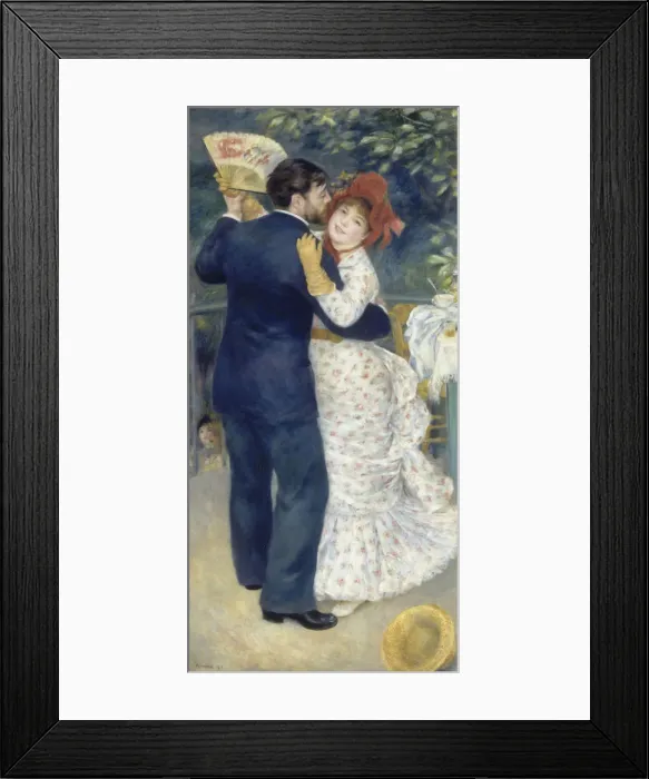 Framed Print : Country Dance (Danse a la campagne), 1883. Artist: Renoir, Pierre Auguste (1841-1919) Framed Print : Country Dance (Danse a la campagne), 1883. Artist: Renoir, Pierre Auguste (1841-1919)
