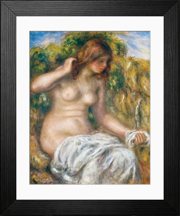 Framed Print : Woman by Spring, 1914. Artist: Renoir, Pierre Auguste (1841-1919) Framed Print : Woman by Spring, 1914. Artist: Renoir, Pierre Auguste (1841-1919)