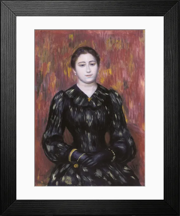 Framed Print : Portrait of Mme. Paulin, 1885-1890?. Artist: Renoir, Pierre Auguste (1841-1919) Framed Print : Portrait of Mme. Paulin, 1885-1890?. Artist: Renoir, Pierre Auguste (1841-1919)