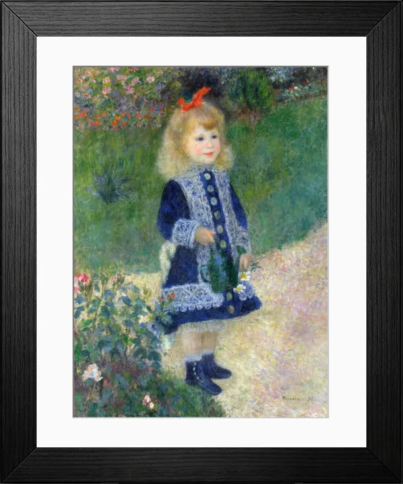 Framed Print : A Girl with a Watering Can, 1876. Artist: Renoir, Pierre Auguste (1841-1919) Framed Print : A Girl with a Watering Can, 1876. Artist: Renoir, Pierre Auguste (1841-1919)